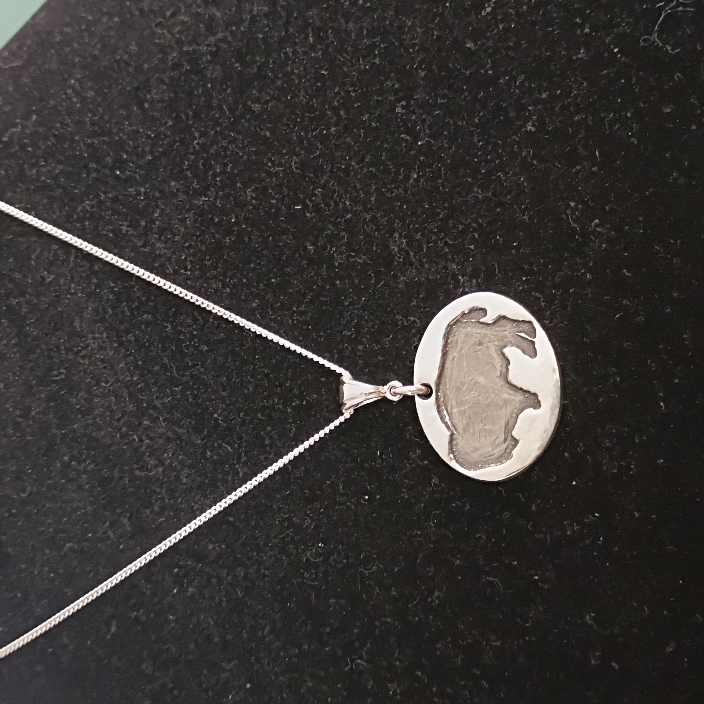Sterling Silver Buffalo Pendant Necklace
